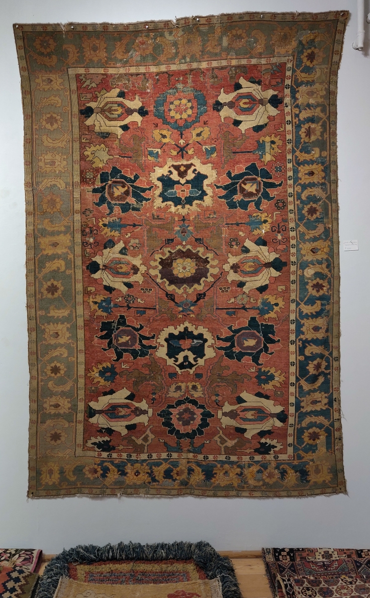 post-Classical Persian harshang rug, Gallery Aydin, Hali Fair, London, 2019