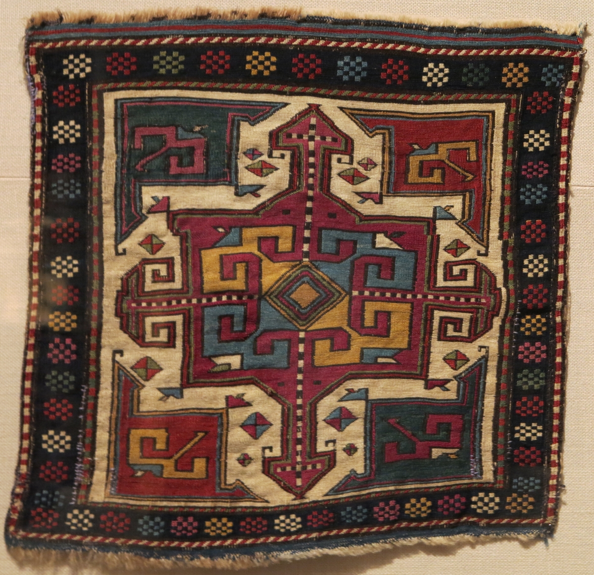 Shahsevan sumak cross bag, Moghan-Savlan region, Ginsberg Collection, Metropolitan Museum of Art