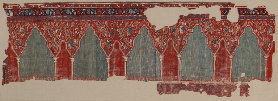 Fragment of Rug with Multiple Coupled-Column Niches
