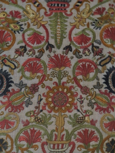 Cretan embroidery (detail), circa 1700, Benaki Museum