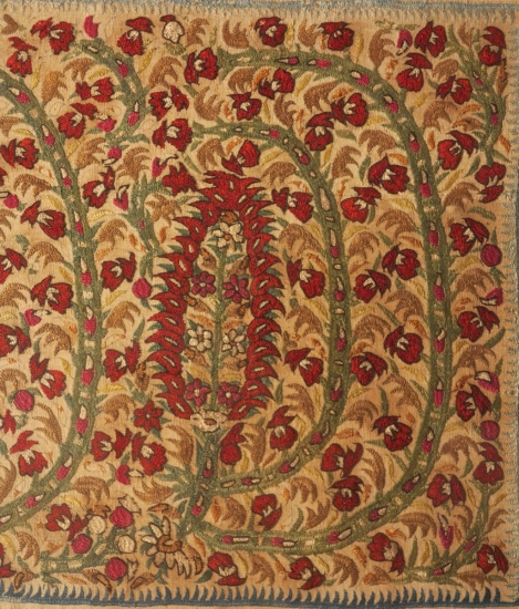 Embroidered Epirus yastik / maxilari, 18th century, Benaki Museum Athens