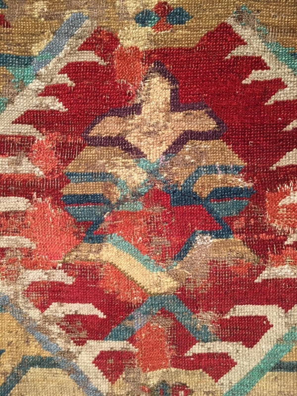 Karapinar rug fragment, Sotheby's London: Nov 7, 2017 Rugs and Carpets including pieces from the Christopher Alexander Collection