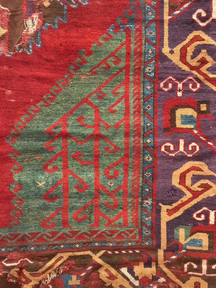 Karapinar rug fragment, Sotheby's London: Nov 7, 2017 Rugs and Carpets including pieces from the Christopher Alexander Collection