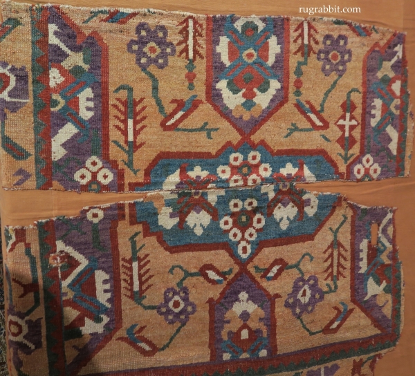 Rugs from the Christopher Alexander Collection at Sotheby's: fragments from a long Karapinar carpet