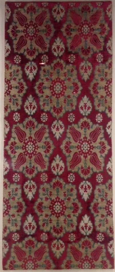 Ottoman silk velvet, Gulbenkian Museum, Lisbon