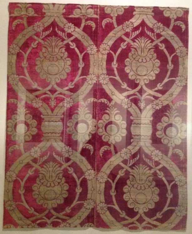 Ottoman silk velvet, Gulbenkian Museum, Lisbon