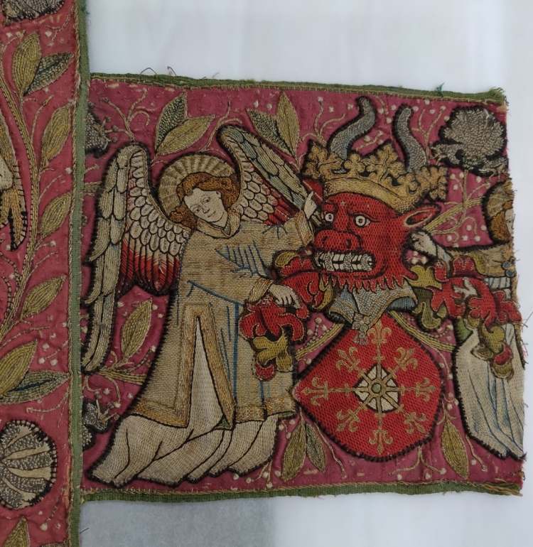 Victoria and Albert Museum textiles at Blythe House, London