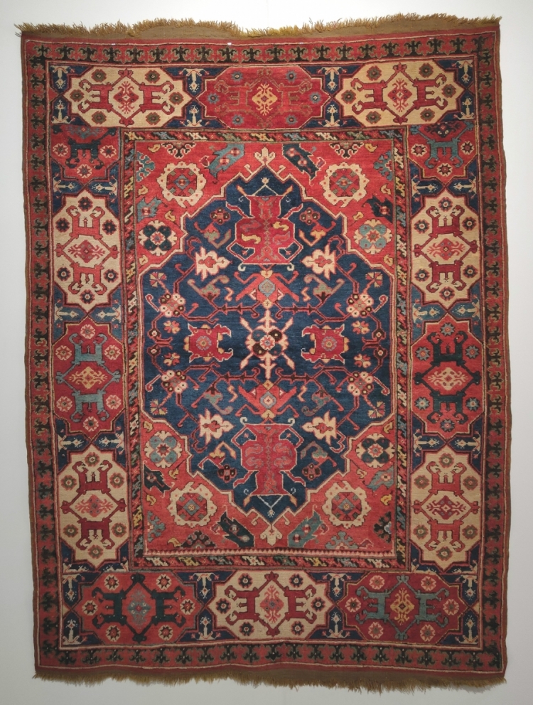 Transylvanian rug with David Sorgato at Hali Fair 2019, London