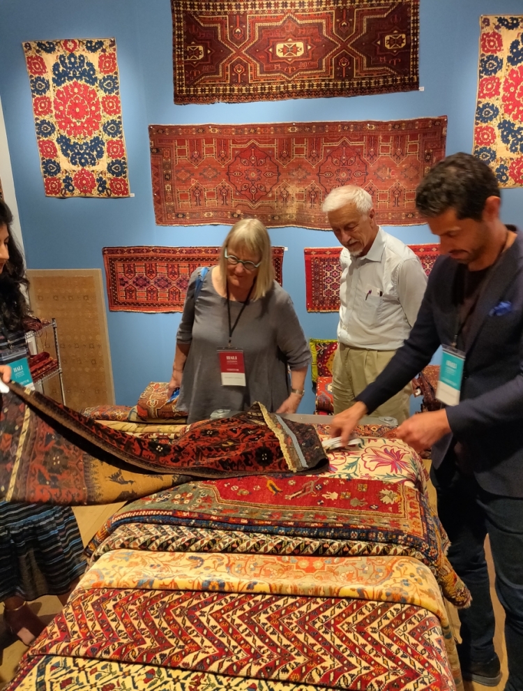 Turkmen trappings with Amin Motamedi at Hali Fair, 2019