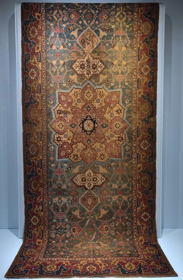 Tabriz medallion carpet Safavid era Textile Museum Denver Art Museum Rugged Beauty