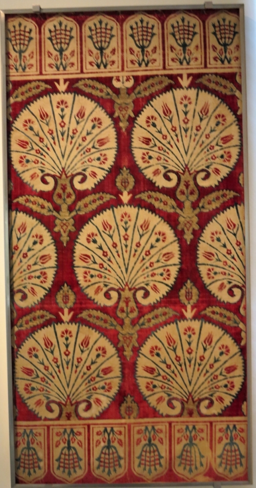 17th century Ottoman Turkish velvet yastik