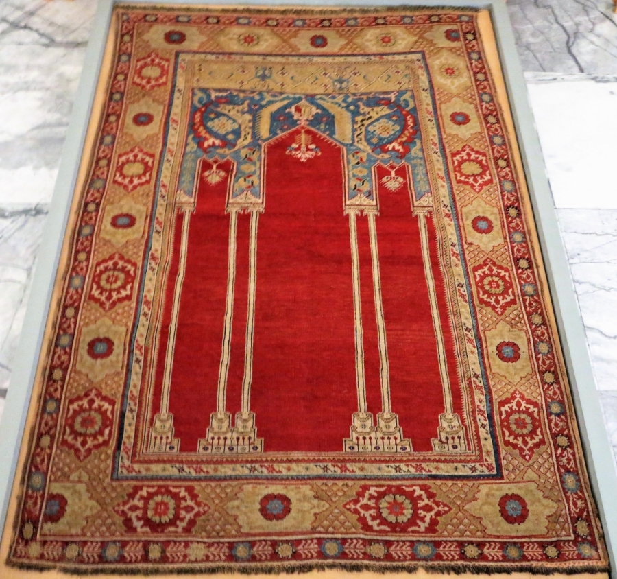 Transylvanian type Turkish Prayer Rug