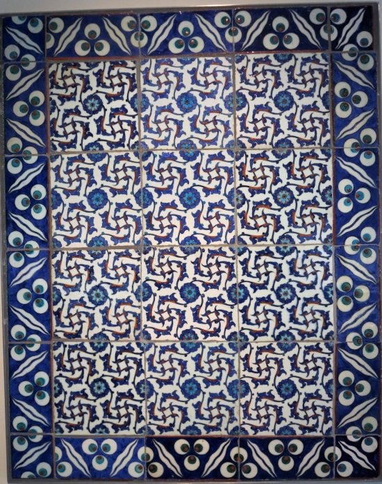 Ottoman Iznik Tiles, Benaki Museum of Islamic Art, athens