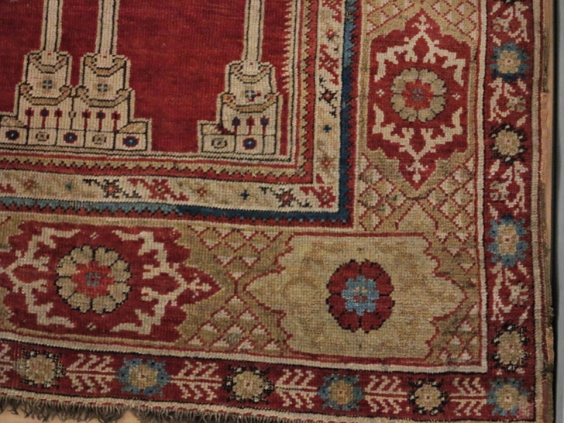 Benaki Museum Athens: Transylvanian Prayer Rug, 17th cen Kula