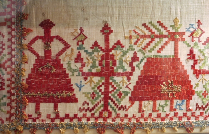 embroidery from the island of Anaphi, 18th century, Benaki Museum