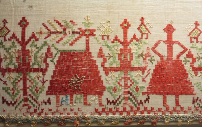 embroidery from the island of Anaphi, 18th century, Benaki Museum