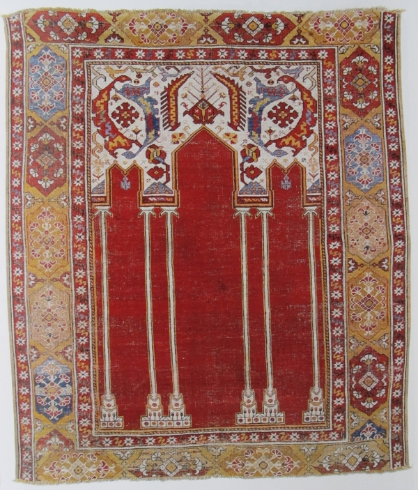 coupled column prayer rug