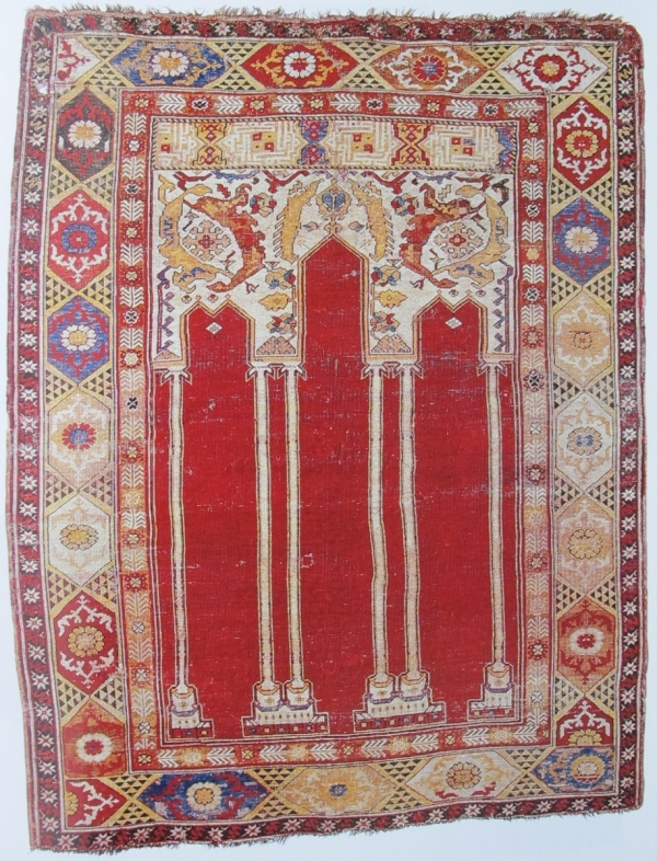 coupled column prayer rug