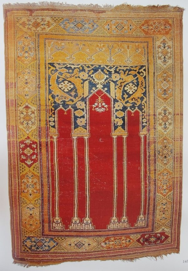 coupled column prayer rug