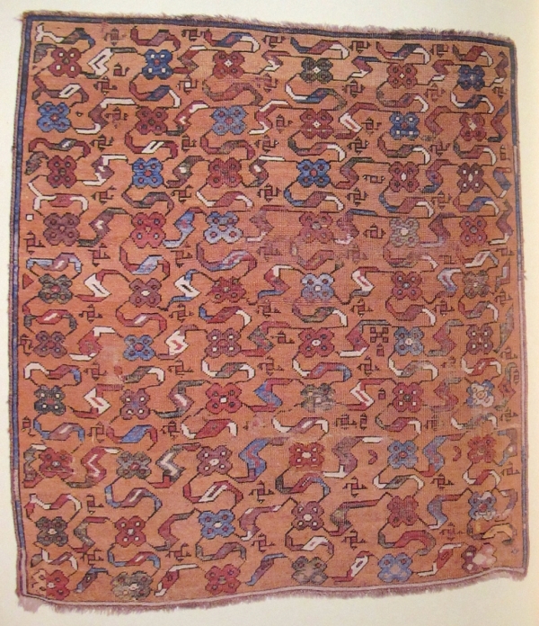 Ushak carpet fragment