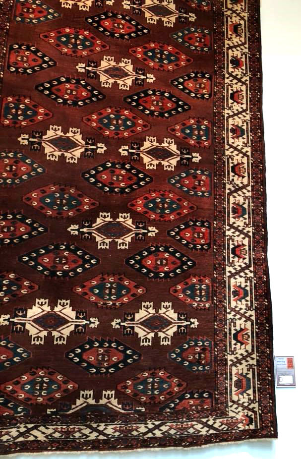 Yomut Turkmen multi-gul main carpet ICOC Washington DC 2018