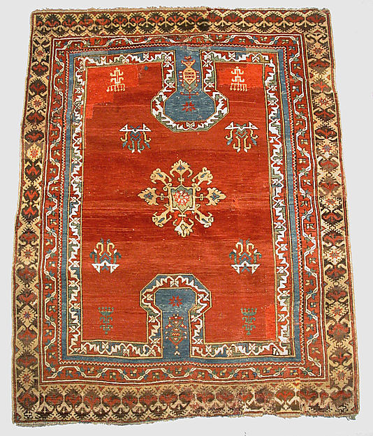 double key hole prayer rug